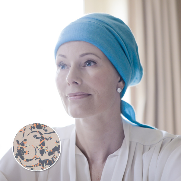 Alice Silk Pattern Headscarf for Cancer Patients