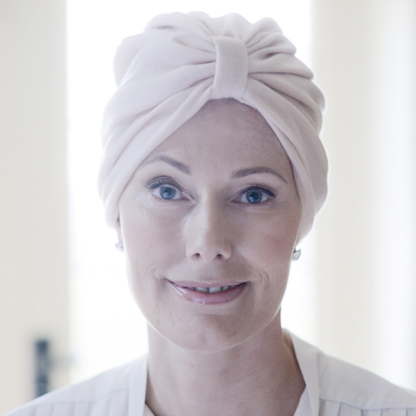 Turban hat for chemo patients in cashmere