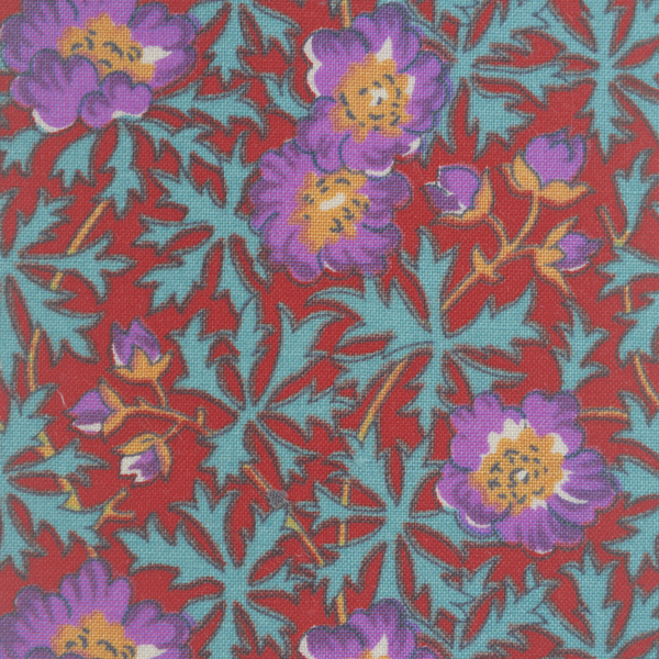 Liberty Tana Lawn Red Poppy Fabric