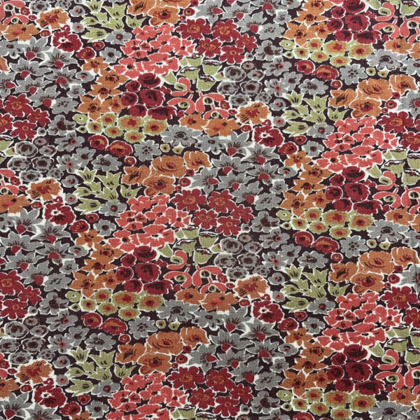 Terracotta Floral fabric