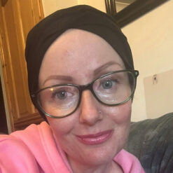 Black Bamboo Fabric Turban for Chemotherapy Patients