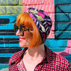 Turban Pink Purple Liberty Floral