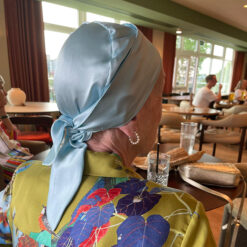 Customer image Alice Silk Satin Hat rear view