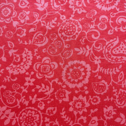 Liberty Jersey Coral Floral fabric for cancer hat