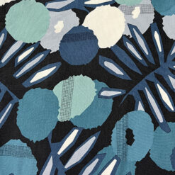 Liberty Jersey Large Blue Floral fabric for cancer hat