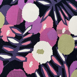 Liberty Jersey Pink Purple Floral fabric for cancer hat
