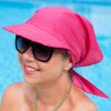 Hot Pink Sun Cap and Scarf for Cancer Patients