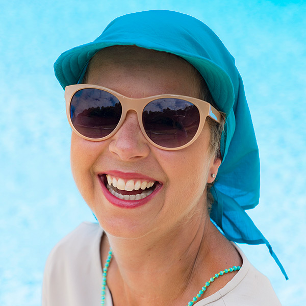 Petrol Blue Teal Fabric for Cancer Sun Hat