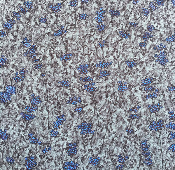Greeny Grey Blue Jersey fabric for cancer hat