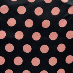 Navy Pink Spot Silk fabric for Lucy Turban