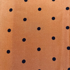 Brown Polka Dot Silk Fabric for cancer hat