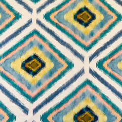 Geometric Pastel Silk Fabric for cancer hat