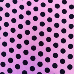 Pink Polka Dot Silk Fabric for cancer hat